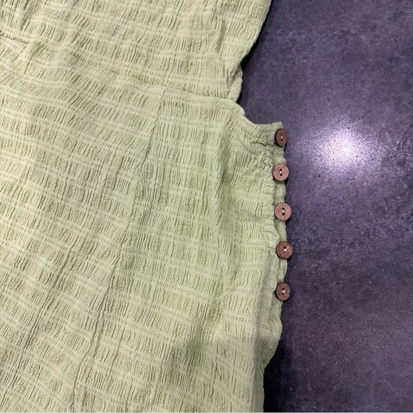 NWT Free People Beyond Chic Mini Dress Misty Path Green Endless Summer - Picture 7 of 8